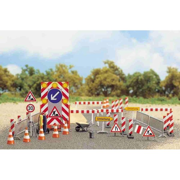 Busch 6048 Road Construction Set HO Scale Scenery Kit
