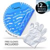 Urinal Screen Deodorizer (12 Pack) Urinal Cakes Anti-Splash Toilet Smell Refresher protection for Bathroom Office Stadiums Schools with Free Gloves - 12pcs Blue Ocean Breeze