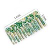 2 Pack Cellulose Hair Detangling Comb Wide Tooth Comb Unisex Curly Hair Straight Hair Wet Hair Comfortable No Pulling Hair Comb (Green)