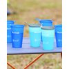 Burtrail 200 ml/6.8 oz-2Pack-Collapsible Cup TPU Running Water Cup Foldable Reusable Protable for Running,Backpacking,Traveling,Climbing,Marathon-BPA Free,SkyBlue