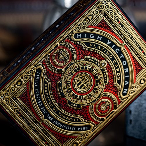 Victorian High Red Playing Cards