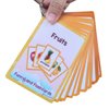 Fruits/Vegetable/Foods/Food Quantities Flash Cards English Flash Cards Pocket Card Learning Toys for Children Pre-Kindergarten Kids Education Aids