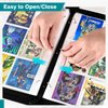 Xrunmix Trading Card Binder, 900 Pockets Card Sleeves with Zipper Card Display, Double Sided Pocket Sports Card Holder, Carry Case for Sports/Game Card(Black) (900 Pockets)