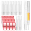 Beaupretty 40pcs 3ml Cuticle Oil Pen with Stickers Refillable Empty Twisting Pens Sample Lip Gloss Pens With Brush Tip for Traval