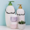 Face Wash Body Wash Label Tags Rust Resistant (Face Body Wash Black)