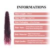 FEILIMEI Curly Crochet Hair Ocean Wave Crochet Hair 28Inch Crochet Braid Hair Synthetic Hair Extensions for Women(28 Inch,6pack,#1B/TBug)