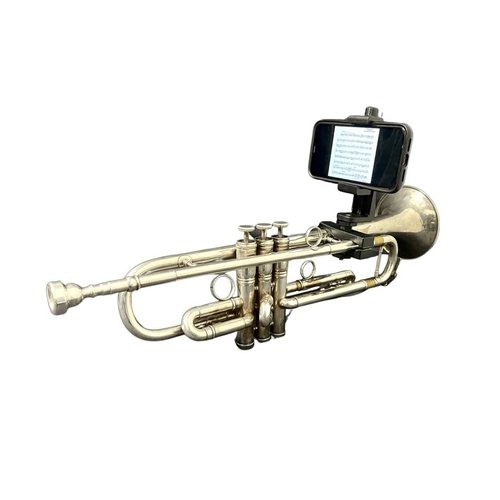 Gripophone Trumpet Phone Lyre - Securely Mount Your Phone to Your Horn, Easily Read Music from PDF, Take videos while playing, Made in USA!!