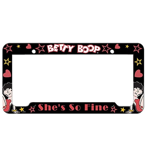 Betty Boop Glitter License Plate Frame