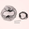 Hair Nets for Ballet Buns,40Pcs Invisible Hair Nets with 100Pcs U Shaped Hair Pins for Buns Dance Ballet Bun Hair Net Set Elastic Edges Mesh Hairnets Invisible Ballet Hair Net for Women(Black)