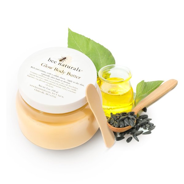 Radiant Glow Body Butter - 5 oz - Luxurious Moisturizer with Shea, Sunflower Oil & Vitamin E - Deep Hydration for Soft Skin - Vanilla Scent - Unisex - Cruelty-Free, Made in USA