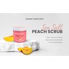 Honest Good Skin Sea Salt Scrub, 10oz Shea Butter Body Scrub, Exfoliating, Dead Skin Removal (Peach)
