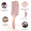 FRAMAR Professional Vented Hair Brush – Paddle Curved Hair Brush For Blow Drying, Wet Paddle Brush for Women Blow Drying