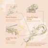 Yonchic 2-Piece Metal Hair Barrettes Clips, Simple Retro Style Flower Hair Clip, Non Slip Elegant Hair Claw for Thin/Medium Thick Hair, Trendy Multiple Shapes Aesthetic Hair Accessories