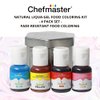 Chefmaster - Natural Liqua-Gel Food Coloring Kit - Natural Gel Food Coloring - 4 Count Pack - Plant-Based Ingredients, Naturally Vibrant Colors, Blends Easily - Made in the USA