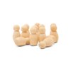 Wood Peg Dolls, 1-3/8 Inch Bunting Baby Shape Wooden Peg People, Pack of 25 Wooden Dolls for Play, Strong Birch Wooden People Figures, Peg Dolls Unfinished, Wooden Pegs for Crafts