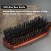 O BRUSHZOO Hair Brush for Men Thin Fine Normal Hair Add Shine Improve Texture Reduce Frizz, Boar Bristle Hair Brush for Beard Straightens Softens