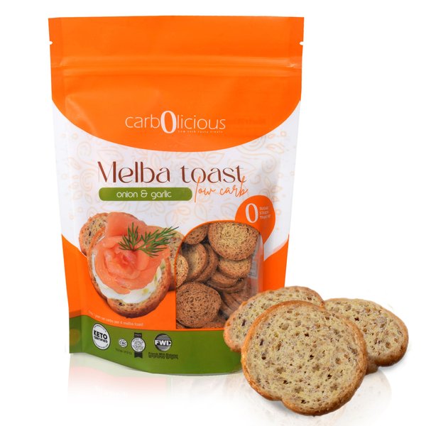 Low Carb Melba Toast (ONION & GARLIC) 4 oz.