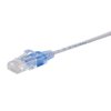 Monoprice Cat6A Ethernet Patch Cable - Snagless RJ45, 550Mhz, 10G, UTP, Pure Bare Copper Wire, 30AWG, 10-Pack, 1 Feet, White - SlimRun Series