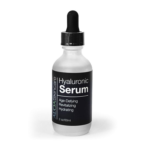 ALOA Skincare Hyaluronic Acid Serum for Face 2oz, Intense Hydration, Skin Plumping, Anti Aging, Anti Wrinkle, Daily Moisturizer for Fine Lines and Wrinkles