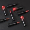 Wugbc 2 in 1 Brown Lip Liner Pencil Shinning Lipstick Gradient Lip Liner and Lipstick Lip Combo Silky Smooth Retractable Ombre Effect Cone Tip Crayon Form Long-Lasting Not Easy to Fade, 07#