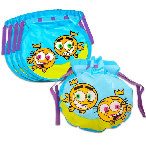 Fairly Odd Parents Party Favor Loot Bags - 36 Pack Bundle with Party Favor Bags Plus Stickers | Cartoon Goodie Bags