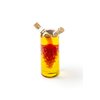 Fox Run 7050 Run Grape Motif Oil and Vinegar Cruet Dispenser Bottle, Clear Borosilicate Glass