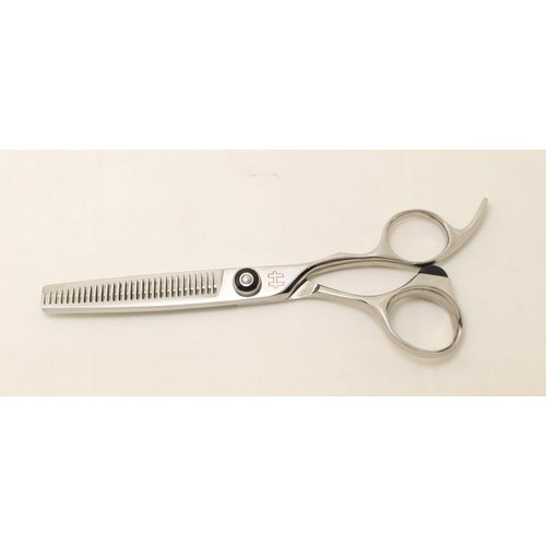 Hitachi Pro Japanese Stainless Steel Professional Thinning Shears-Scissors/Texturizing & Haircut Thinning/Aircraft Alloy Handle/30 Cutting Teeth/Salon/Stylist//Cosmetology/Barber 6.0" Right Hand