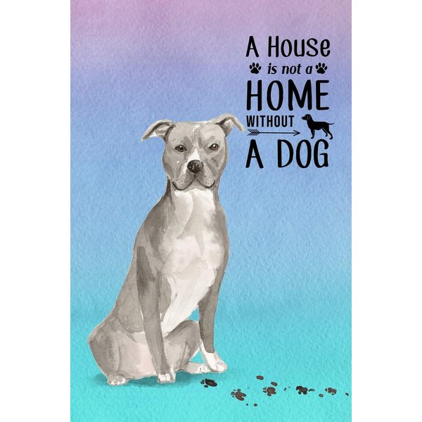 A House is Not a Home Without a Dog: Password Logbook in Disguise with Gorgeous American Staffordshire Bull Terrier Cover (Discreet Password Keeper/Organizer)