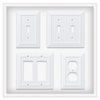 Franklin Brass Classic Beadboard Wall Plate, Pure White Single Decorator Outlet Cover, 1-Pack, W35267-PW-C
