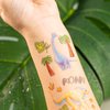 Cheerland 108 pcs Dinosaur Temporary Tattoo Stickers 12 sheets Cute Mini Dino Tattoo Stickers Decoration for Women Men and Kids Dinosaur Birthday Party Decorations Supplies Dinosaur Party Favors
