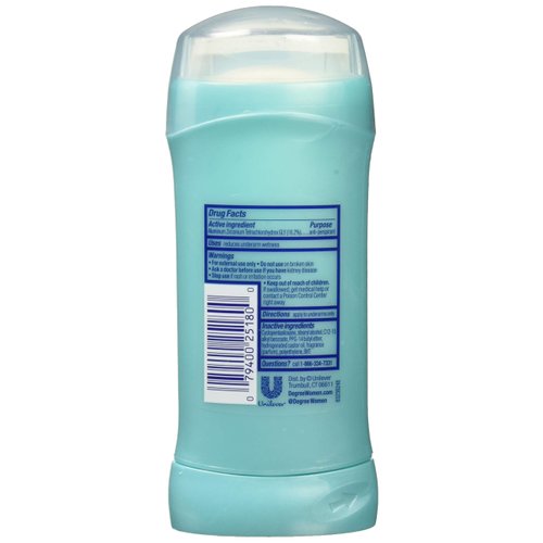 Degree Sheer Powder Antiperspirant Deodorant Stick, 2.6 oz (Pack of 4)