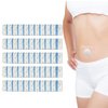 50pcs Disposable PU Film Castor Oil Pack Wrap for Belly Button Cover, Highly Absorbent Self-Adhesive Organic Castor Oil Wrap Pads for Stomach Clear No Wash Patches, Anti-Seepage (Oils Not Included)
