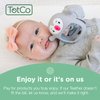 Teething Toy for Infants & Babies, Teethers for Babies 3-6 Months, Baby Teethers 0-6 Months, Teething Toys 6-12 Months, TotCo Never-Drop Baby Teething Toy, Grey
