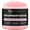 Himalayan Salt Scrub Body Exfoliator with Aloe Vera - All Natural Pink Himalayan Body Scrub & Moisturizer for Women & Men - Exfoliating Body Scrub For Blackheads & Dead Skin
