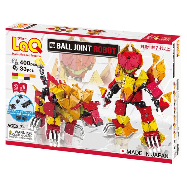LaQ Ball Joint Robot | 360 Pieces | 2 Models | Age 5+ | Creative, Educational Construction Toy Block | Made in Japan