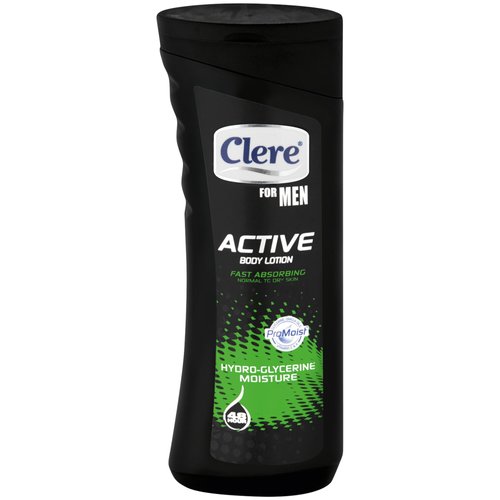 CLERE For Men Active Body Lotion - Hydro-Glycerine Moisture - 400mL