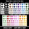 Fancy Heart Doily Love Valentine's Day Temporary Tattoo Water Resistant Fake Body Art Set Collection - Light Green (One Sheet)