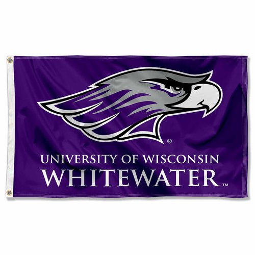 UWW Warhawks Wordmark College Flag