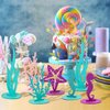 24 Pcs Mermaid Birthday Decorations Felt Table Centerpiece Under the Sea Party Decorations Supplies for Ocean Theme Little Mermaid Birthday Party Baby Shower