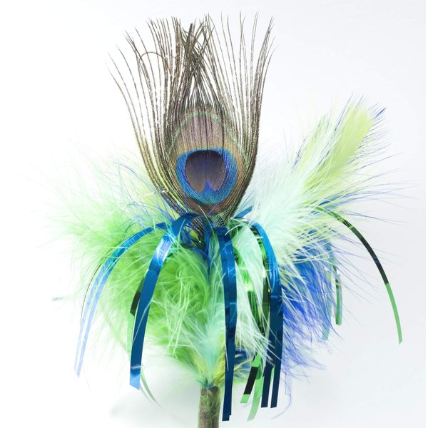 GoCat Peacock Sparkler Cat Toy, 18 in, Assorted Colors