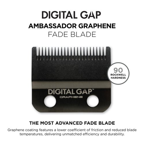 COCCO Digital Gap Ambassador Graphene Fade Clipper Blade, ADGCF-G Replacement Blade Designed for Hyper Veloce Pro, Veloce Pro and Pro BLDC Clippers