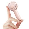 SWEETFULL Mini Portable Fan Powerful Handheld Fan Rechargeable,3 Speeds Personal Small Hand Fan for Travel Makeup Eyelash Fan for Stylish Kids Girls Women USB Cute Design