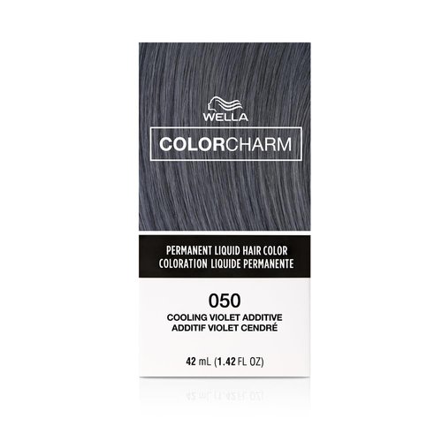 COLORCHARM Permanent Liquid Hair Color for Gray Coverage| 050 Cooling Violet| 1.4 Fl Oz