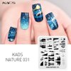 KADS Nail Stamping Plate Nature Template Image Design Plates for Nail Art Decoration and DIY Nail Art (NA031)