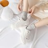 DarkCom women socks ruffled design, cute ankle socks super soft breathable cool frilly socks for mary jane shoes frilly socks 6 pairs basic