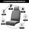 DREAMANIA Waterproof Seat Cover, Upgraded Neoprene Sweat Carseat Protector, Perfect for Universal Anti-Slip Car Truck SUV Seat, Ideal for Surfing Yoga Gym Workout, Gray