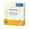 Aveeno Repairing CICA Foot Mask with Prebiotic Oat and Shea Butter, Moisturizing Foot Mask for Extra Dry Skin, 6 Pairs of Single-Use Slippers