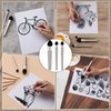 Teling 6 Pcs Artist Blending Sponge Pen Reusable Sketch Rubbing Sponge Brush Washable Drawing Correction Sketch Tool for Artist Student Charcoal Powder Drawing Correcting Smudge Smear, 3 Size