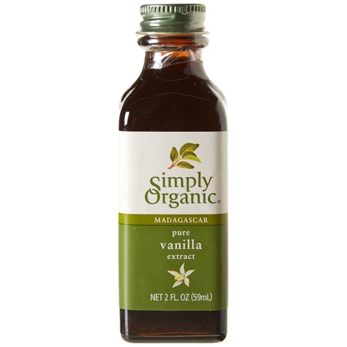 Simply Organic Pure Madagascar Vanilla Extract, 2-Ounce Glass Jar, Certified Organic, Sugar-Free Flavor For Smoothies