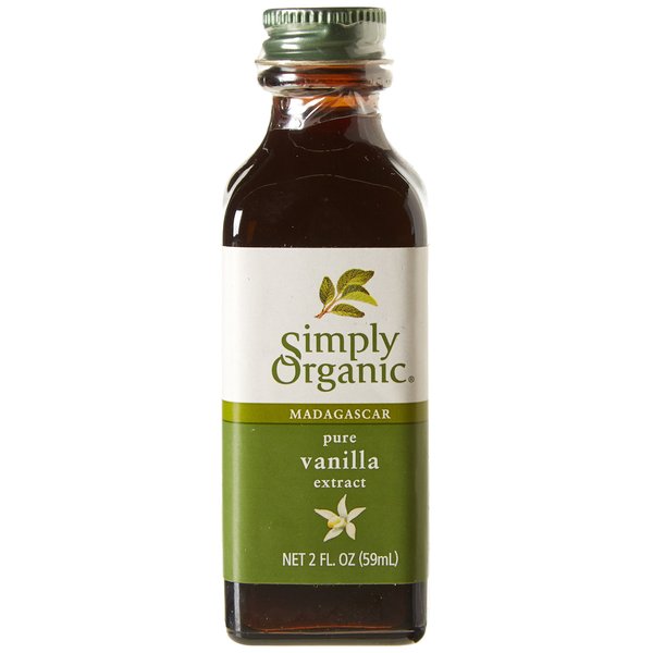 Simply Organic Pure Madagascar Vanilla Extract, 2-Ounce Glass Jar, Certified Organic, Sugar-Free Flavor For Smoothies